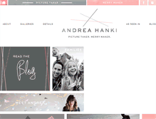 Tablet Screenshot of andreahanki.com